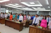 LỄ CHÀO CỜ ĐẦU THÁNG 9 KHEN THƯỞNG TẬP THỂ TIÊU BIỂU